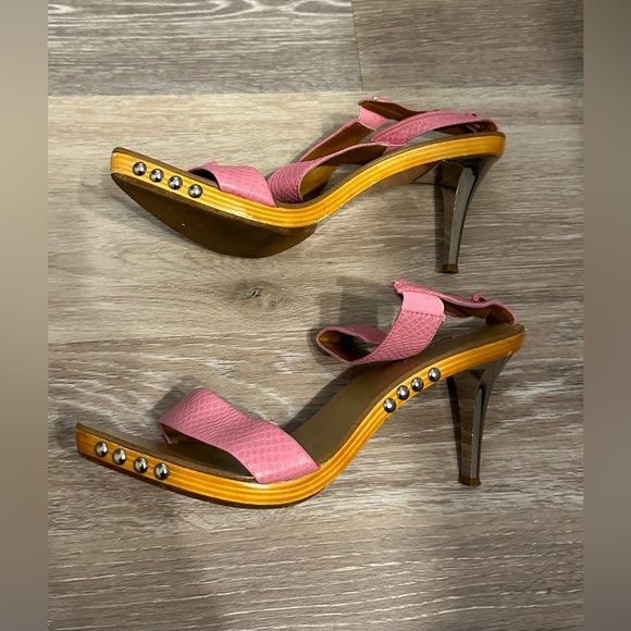 Dollhouse ankle strap studded pumps are a size 10. - Picture 6 of 11